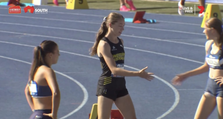 Kyra: Woman’s Under 18 – 400m Heat