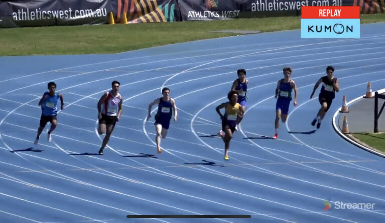 Gabe: Men’s 200m Under 18’s Heat